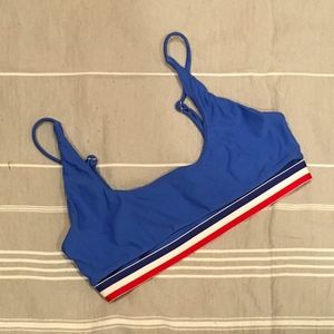 Adjustable peek-a-boo bikini top